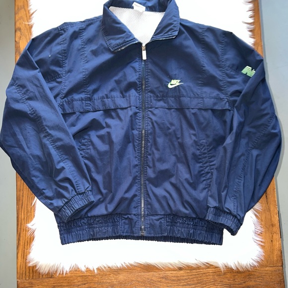 Retro Y2K Nike EEL Korean Pullover Running Windbreaker Women’s Small Blue - Picture 3 of 11